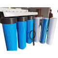 Single 20" UPVC Plastic Slim Blue Cartridge Filters Housing For Water Treatment RO System